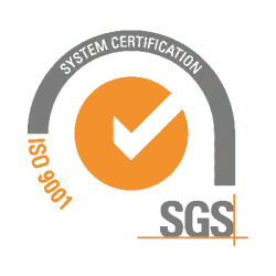 Sello de certificación ISO 9001 de SGS