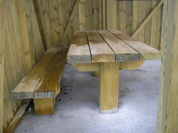 Mesa con bancos modelo Natura - Imagen 2